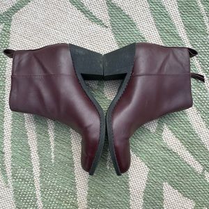 Maroon Heeled Booties